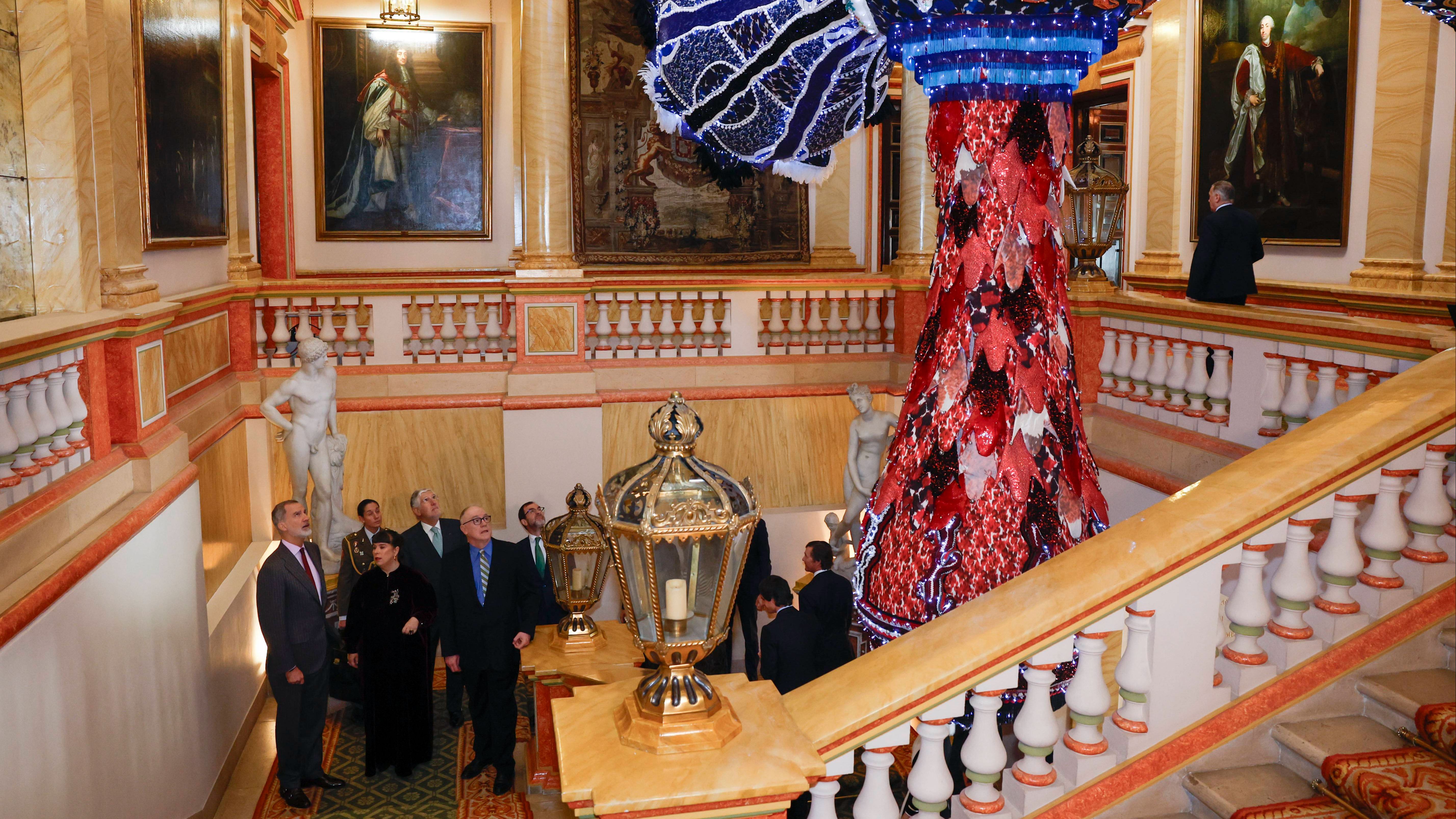 El rey Felipe en el Palacio de Liria este 13 de febrero.