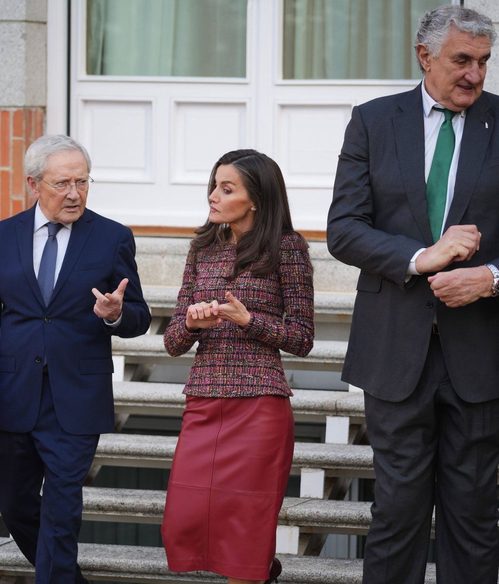 Fernando Ónega, la reina Letizia y Fernando Romay