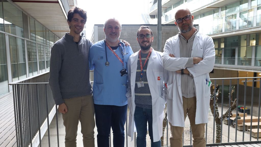 Miembros del equipo del estudio. De izquierda a derecha, Joan Jiménez Balado, Ángel Ois, Antoni Suárez Pérez, Jordi Jiménez Conde.