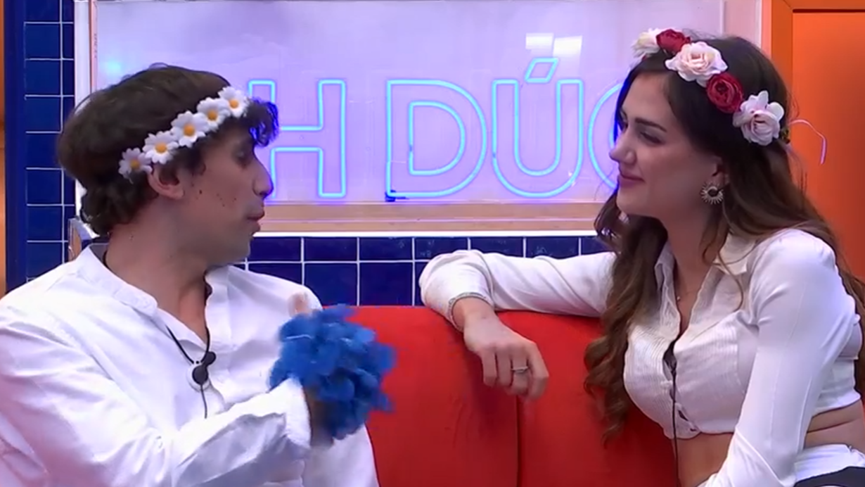 Óscar departe con Maica