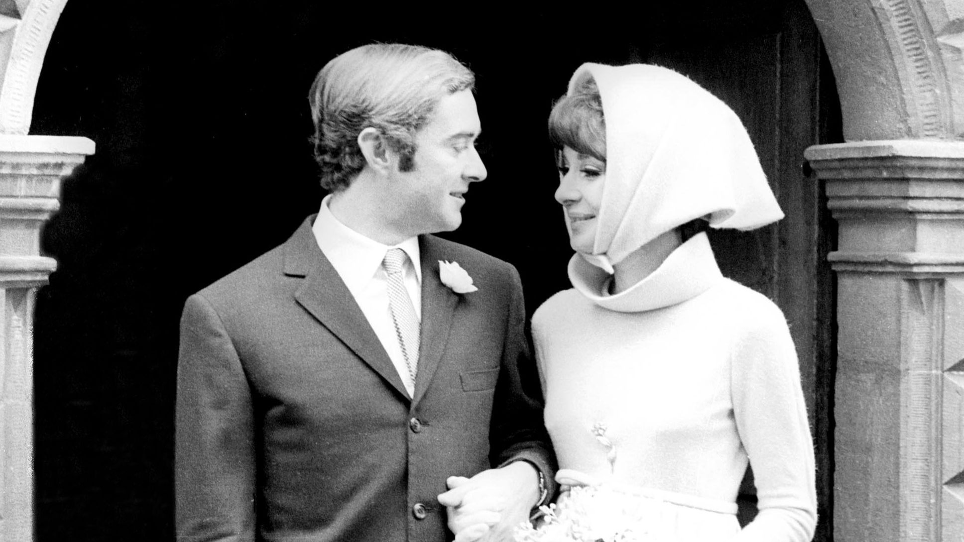 Audrey Hepburn y Andrea Dotti el día de su boda. FUENTE: Cordonpress