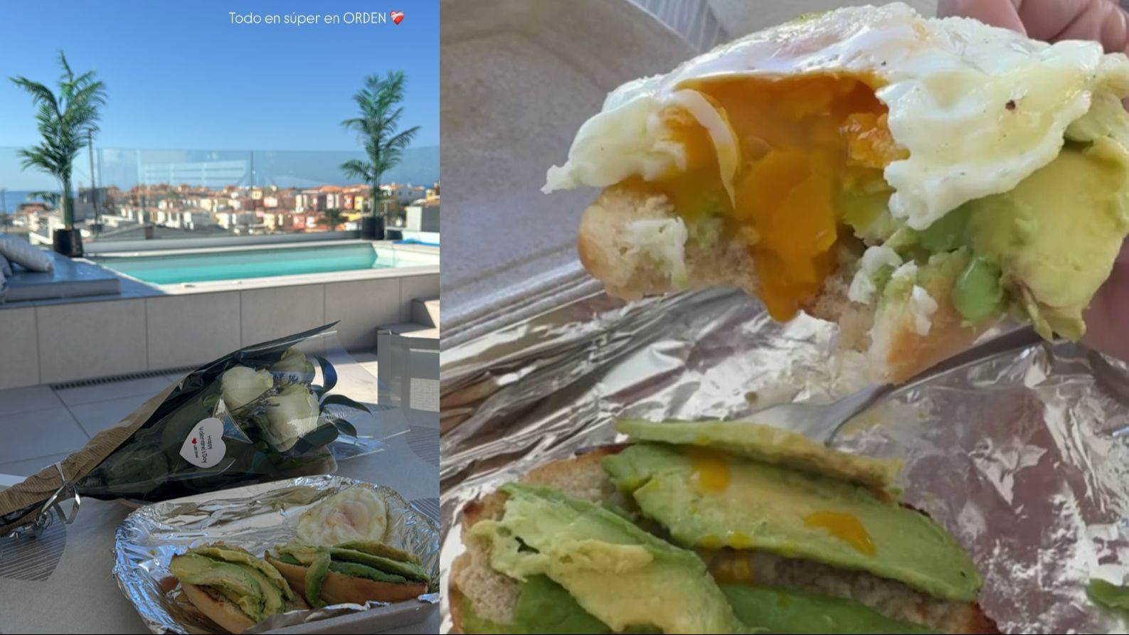 El desayuno con flores de Anabel Pantoja, de parte de David Rodríguez