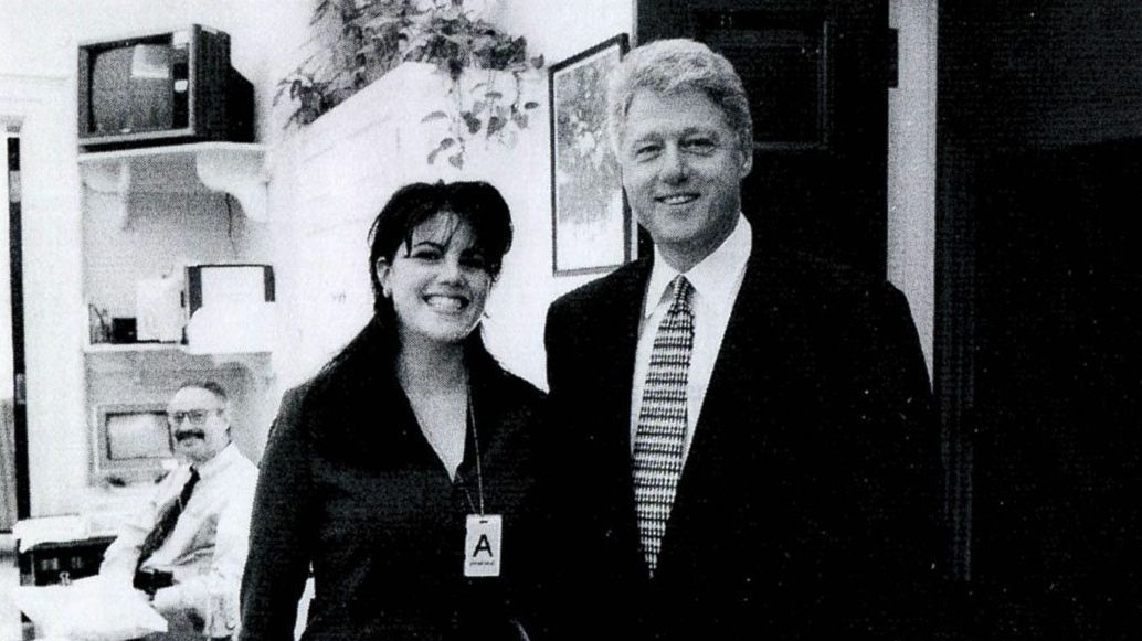 Monica Lewinsky y Bill Clinton en una imagen de archivo.