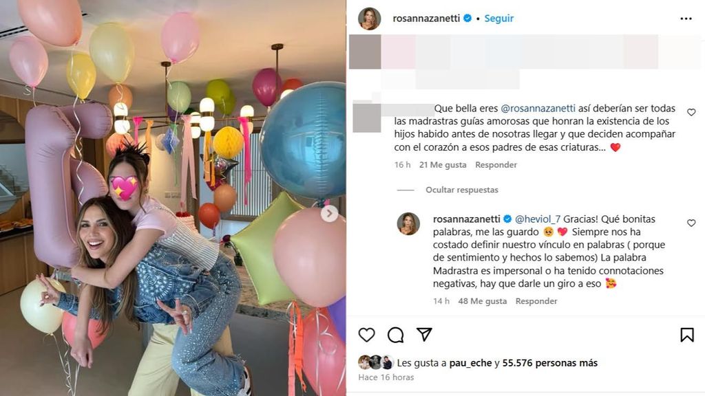 El comentario de Rosanna Zanetti sobre su vínculo con Ella Bisbal