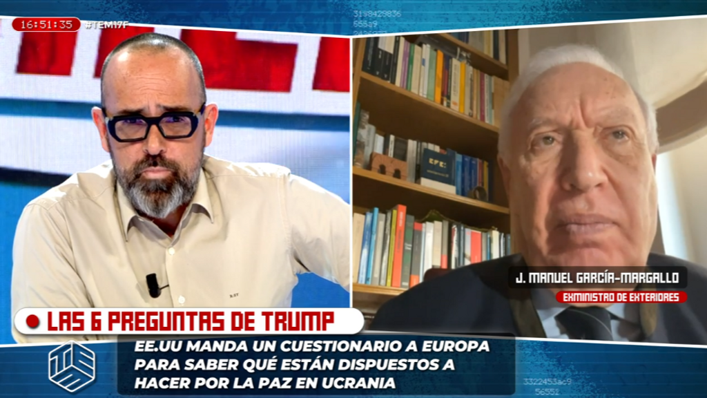 García-Margallo, a Pedro Sánchez, tras el cuestionario de EE.UU a la UE sobre el futuro de Ucrania: "Sería importante que se callase"