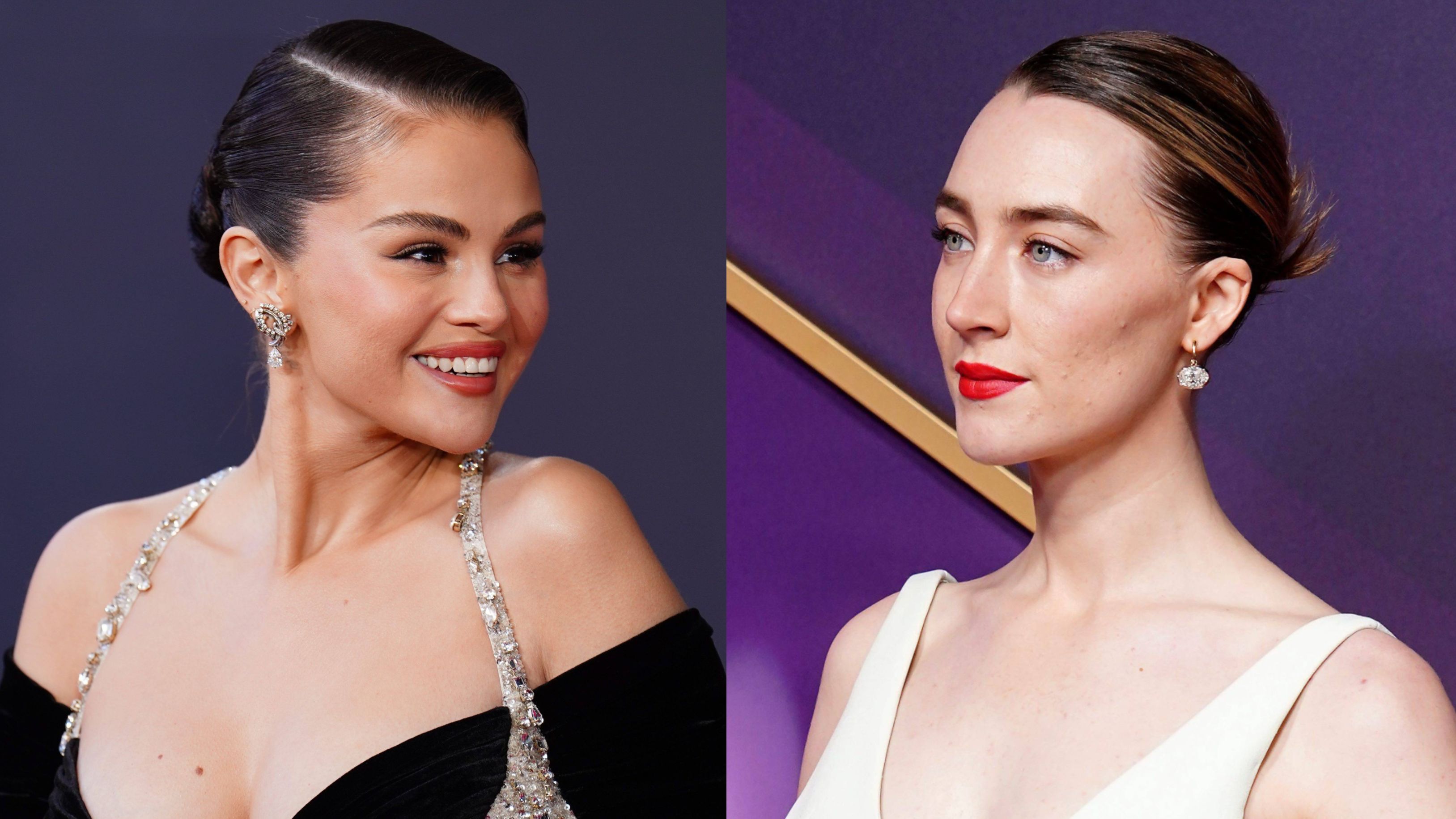 Selena Gomez y Saoirse Ronan, en un montaje fotográfico