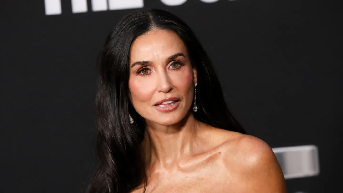 Demi Moore en la actualidad, durante la promoción de La Sustancia