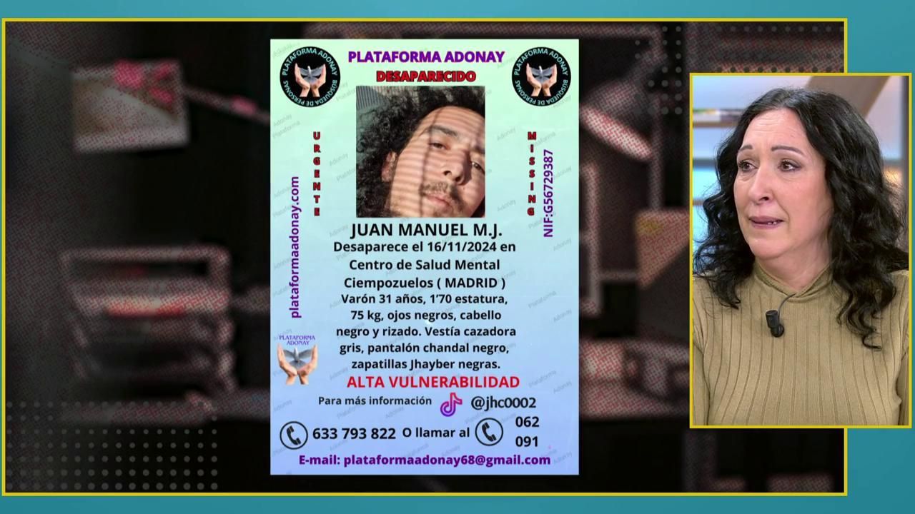 Juan Manuel, de 31 años, desapareció en Ciempozuelos, Madrid, el 16 noviembre de 2024