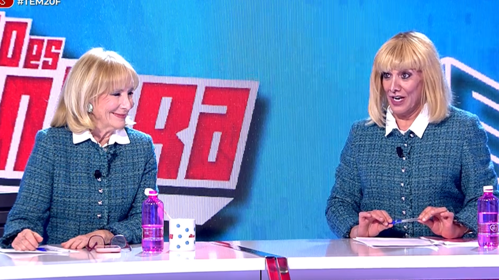 ¡Momentazo en 'TEM'! Esperanza Aguirre comparte mesa con su doble: ''No son las gemelas del resplandor''