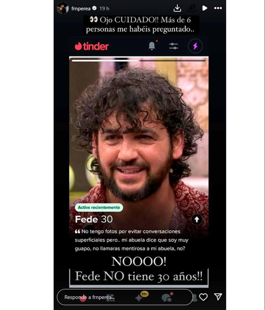 Fran Perea denuncia que está siendo víctima de una suplantación de identidad