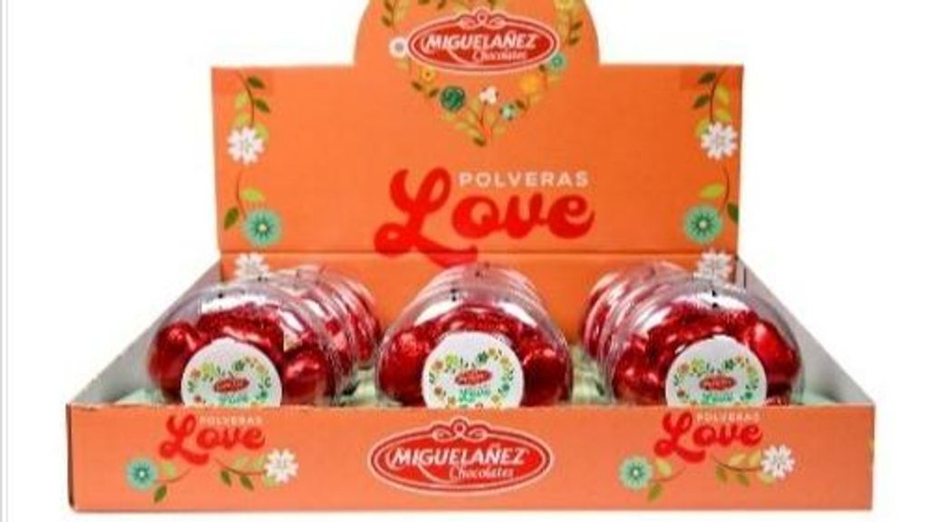 Alertan de trazas de gluten en chocolatinas 'Polvera Love' con la etiqueta "sin gluten"