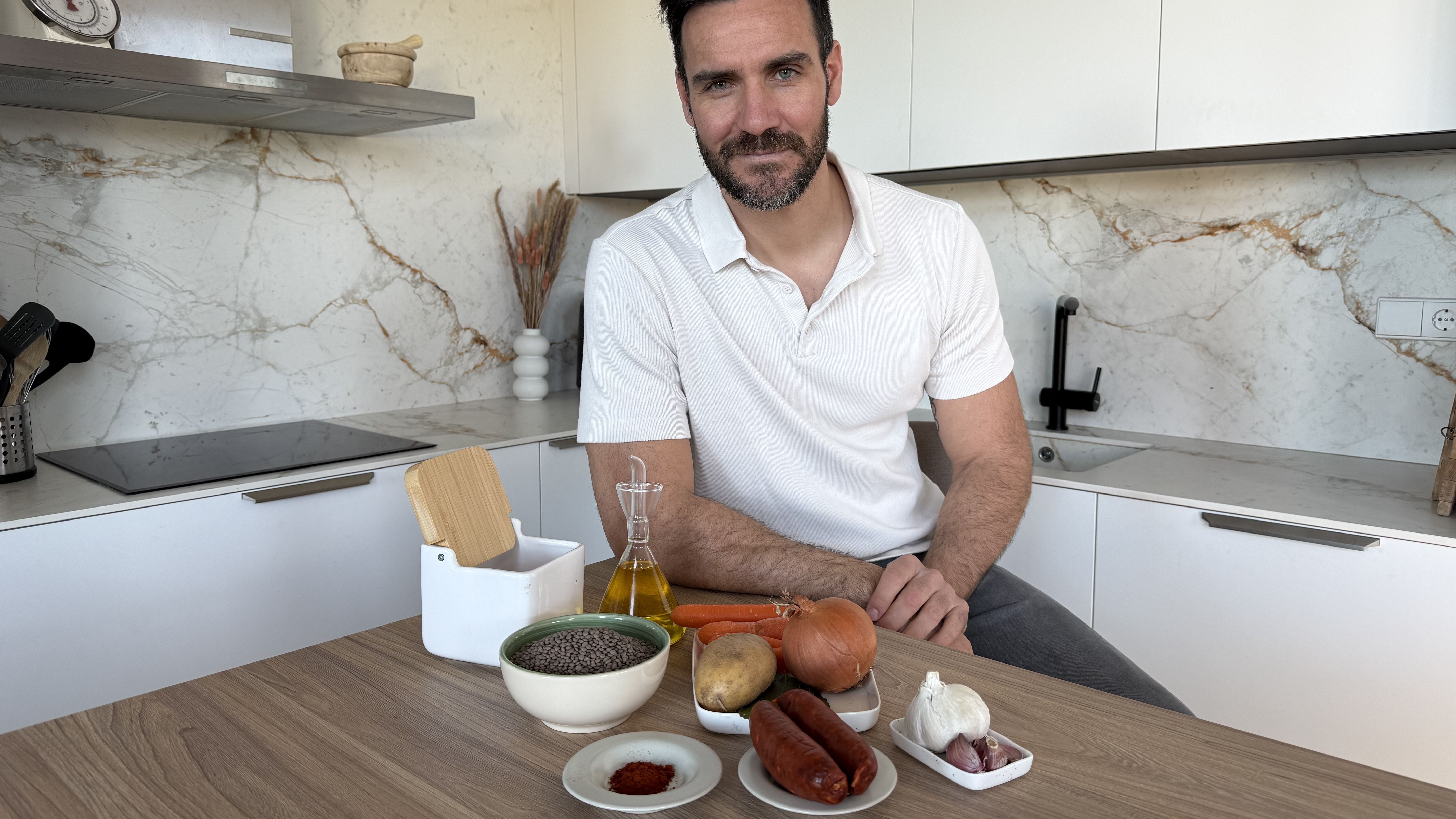 Los ingredientes de las lentejas con chorizo de Craviotto