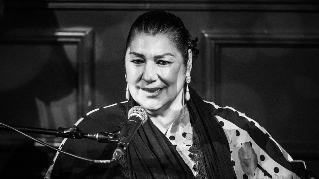 Remedios Amaya, durante su concierto en el Hotel Particulier (Marbella) el 13 de febrero.