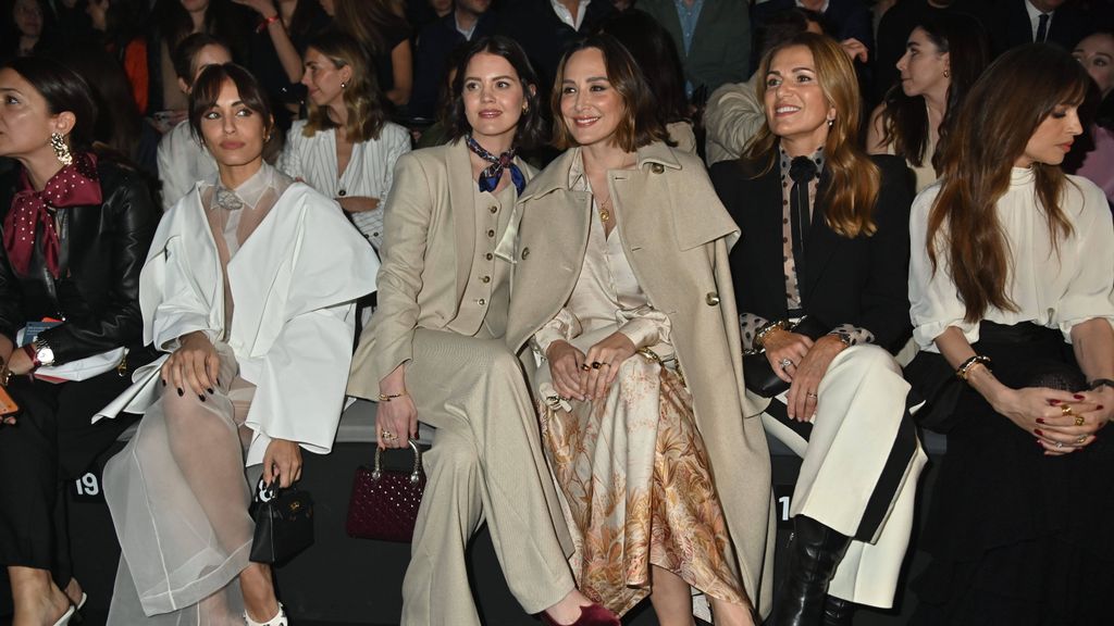 Tamara Falcó y otras famosas, en el desfile de Pedro del Hierro