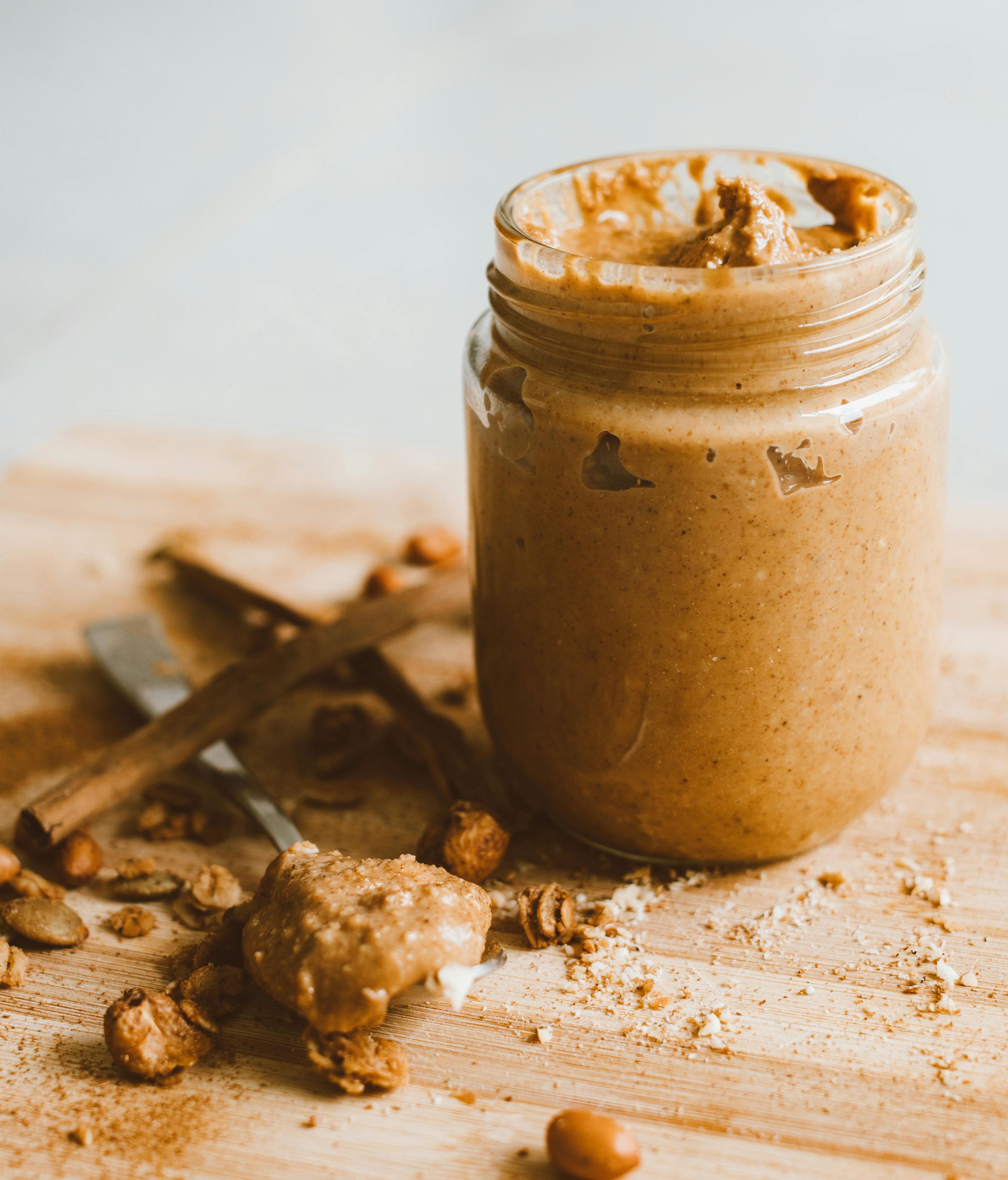 Tarro de mantequilla de cacahuete
