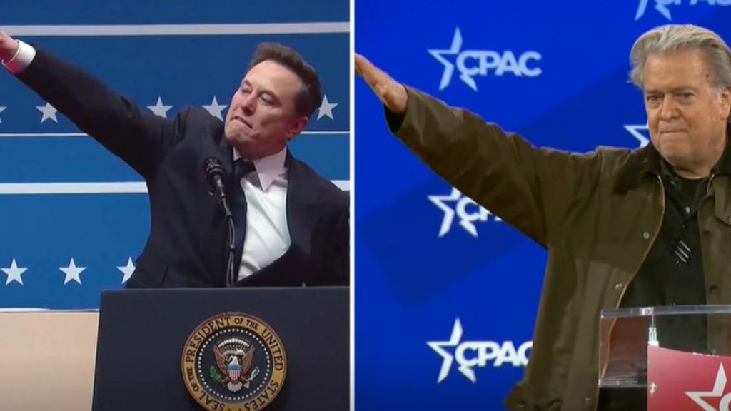 Donald Trump pone 'de moda' el saludo fascista, símbolo de la Europa más negra: la corriente que sigue sus pasos