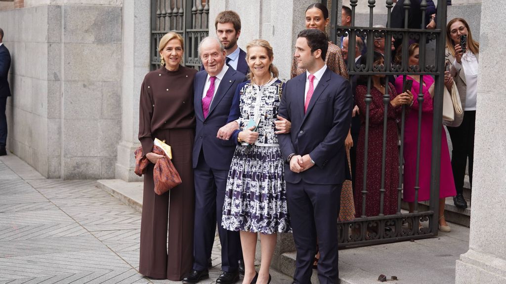 La infanta Cristina, con su familia