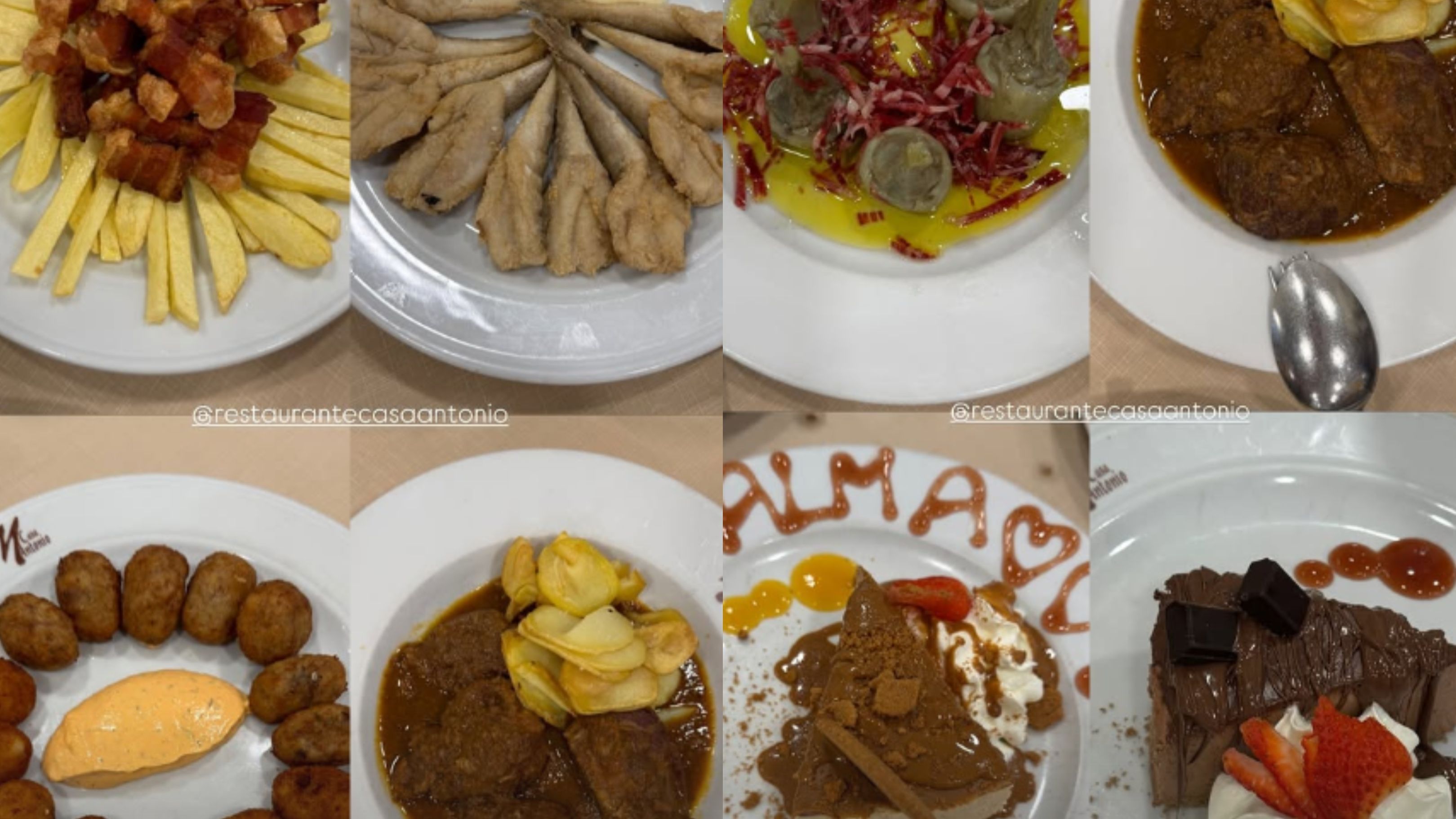 Stories de @anabelpantoja00, en un montaje fotográfico