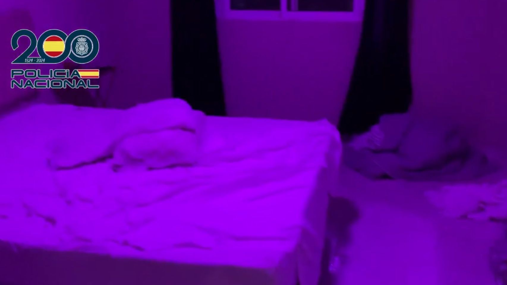 Habitación en uno de los clubs de alterne desmantelado en Alicante