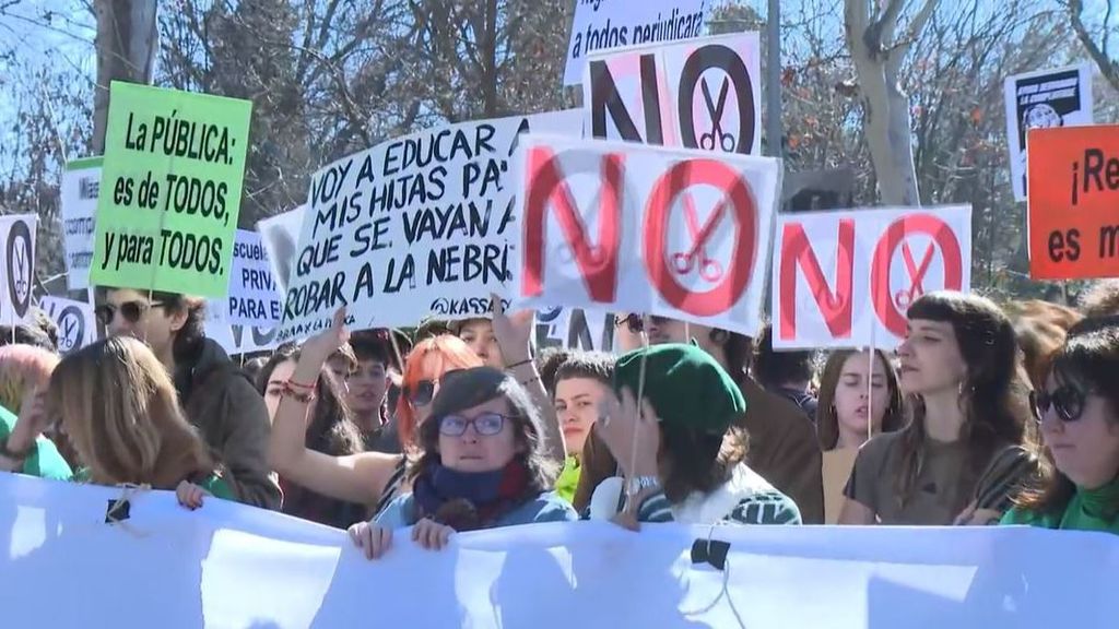 Manifestación en Madrid por "una educación pública de calidad"