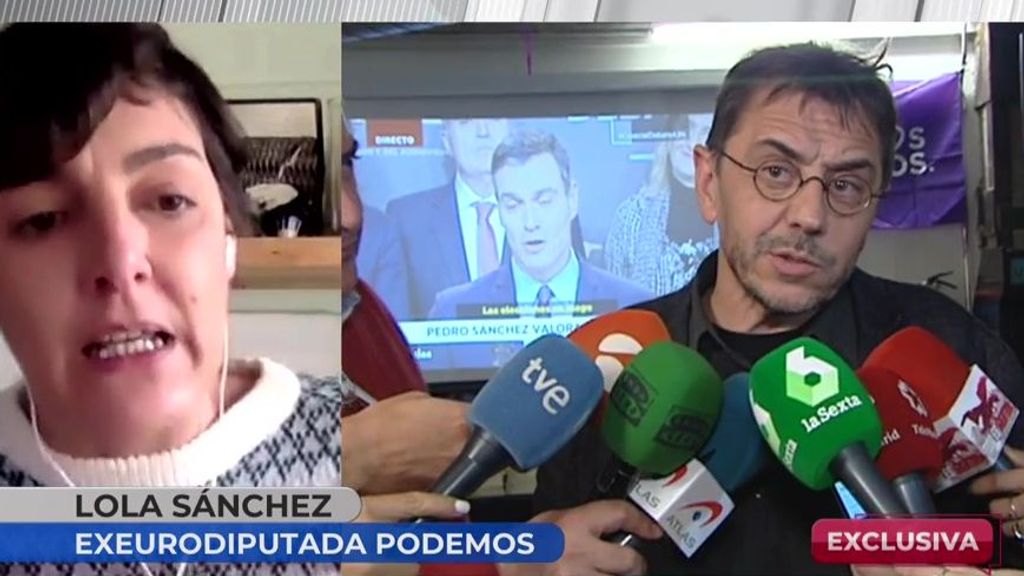 "Irene Montero e Ione Belarra lo sabían", decía Lola Sánchez sobre el comportamiento de Monedero