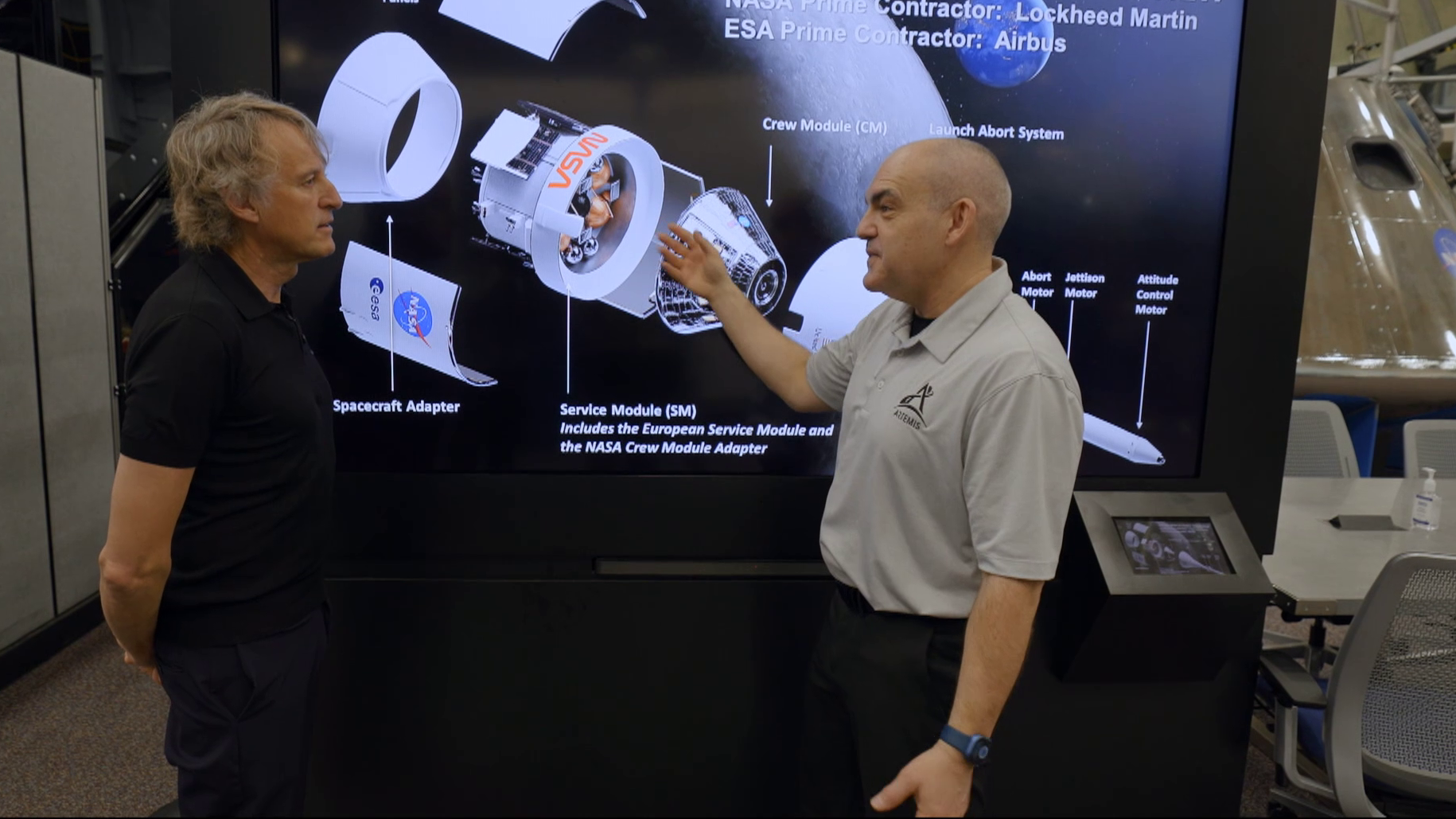 Jesús Calleja visita el Jhonson Space Center de la NASA, en Houston, Estados