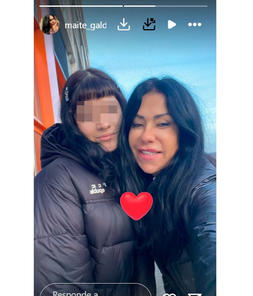 Maite Galdeano posa por primera vez junto a su sobrina Zaida