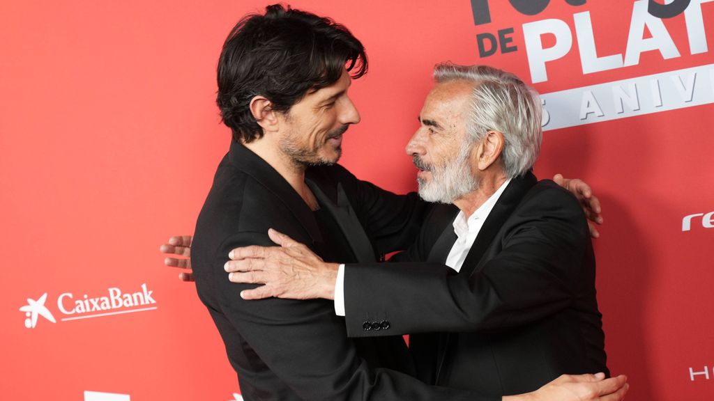 El encuentro de Andrés Velencoso e Imanol Arias