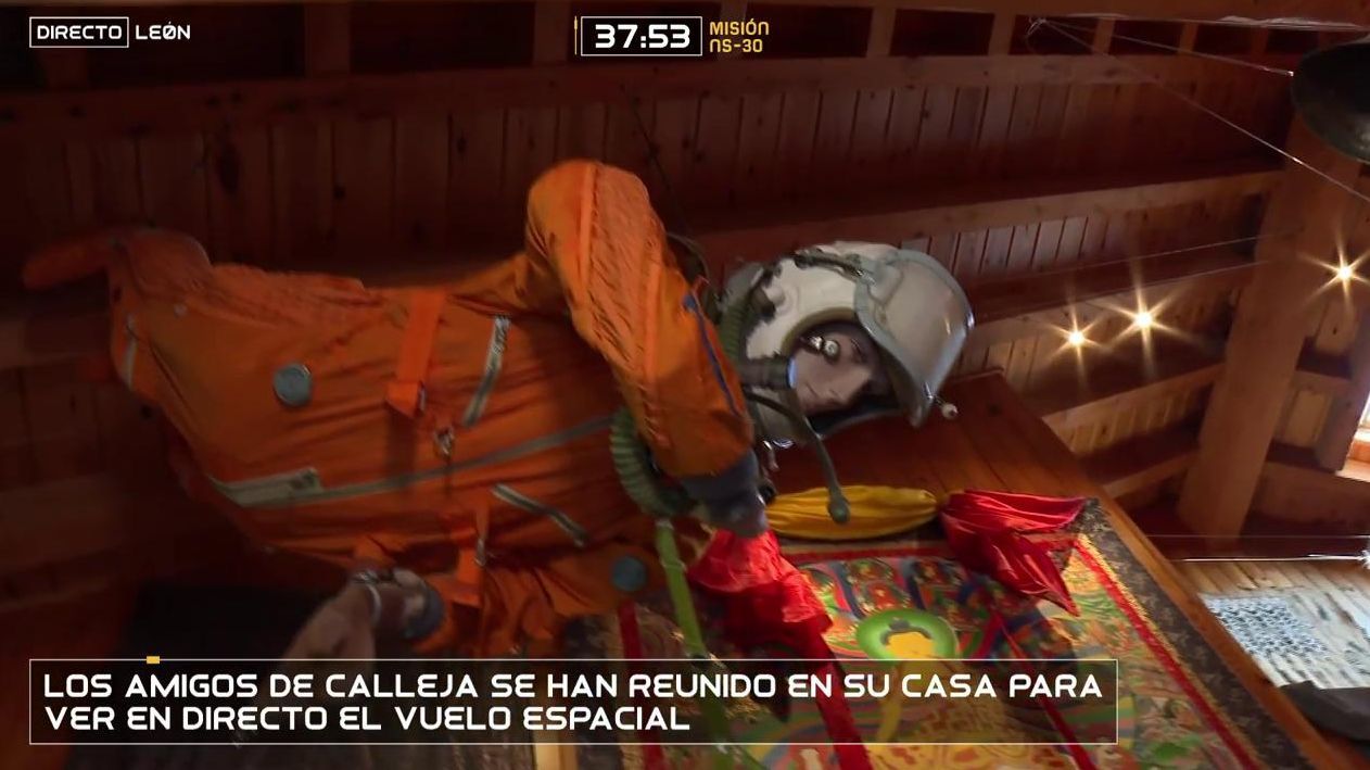 El primer traje de astronauta de Jesús Calleja