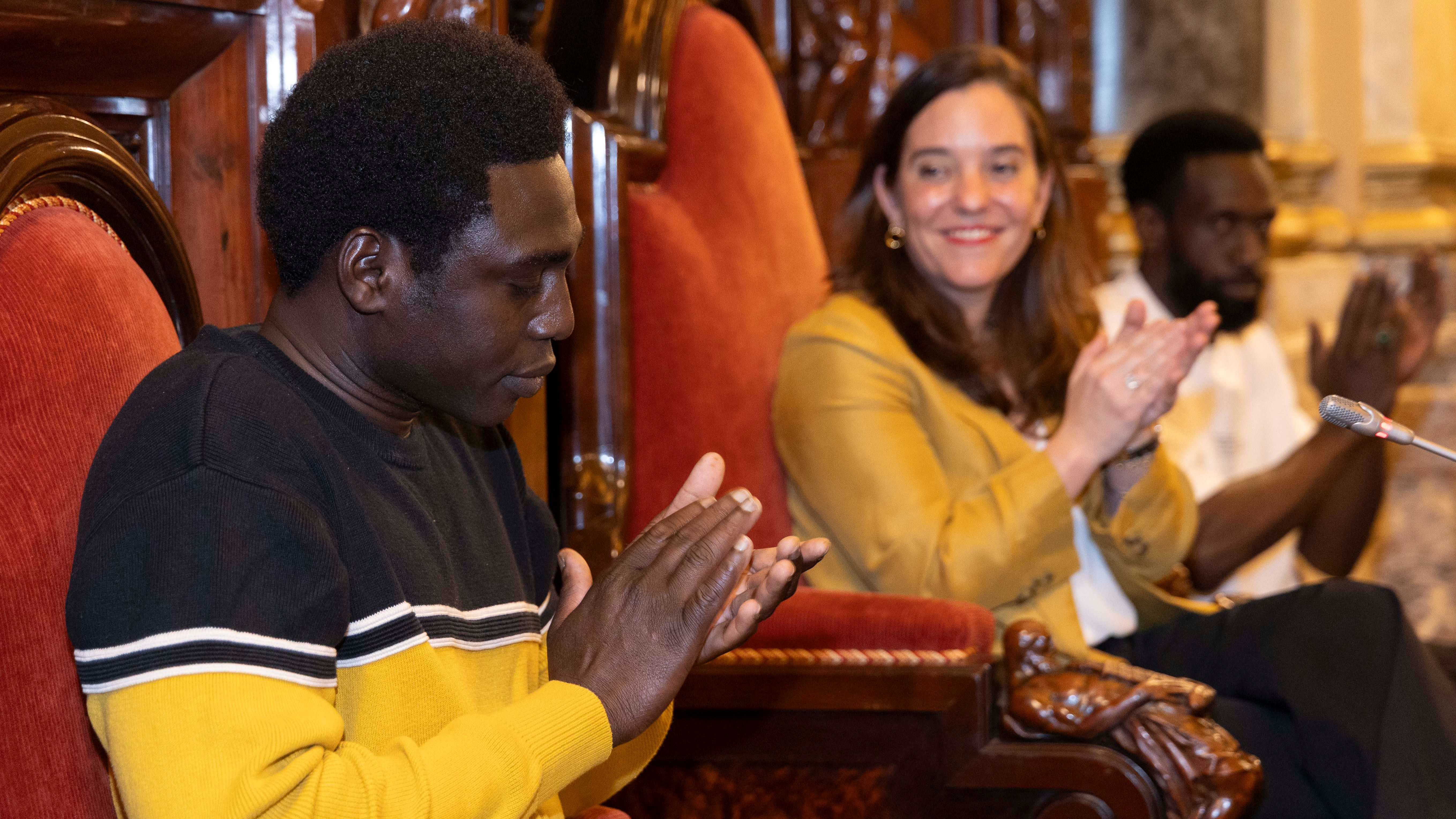 Ibrahima y Magatte son los únicos africanos nombrados hijos adoptivos de A Coruña