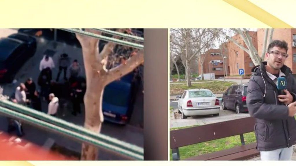 Las imágenes de la paliza al violador de Usera: la familia de la víctima se lo encontró frente a su casa tras la supuesta agresión