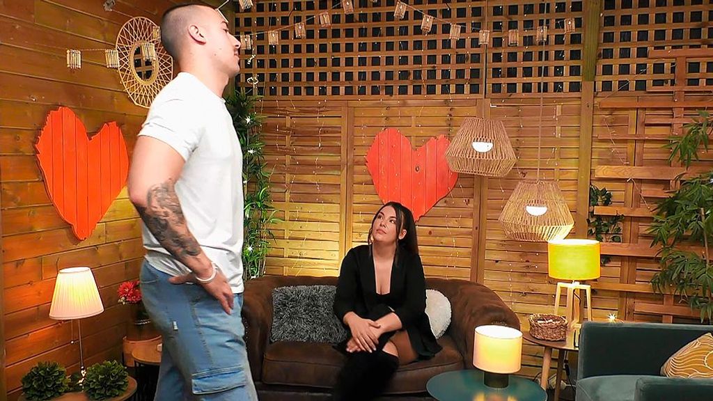 Marcos y Cristina durante su cita en 'First Dates'