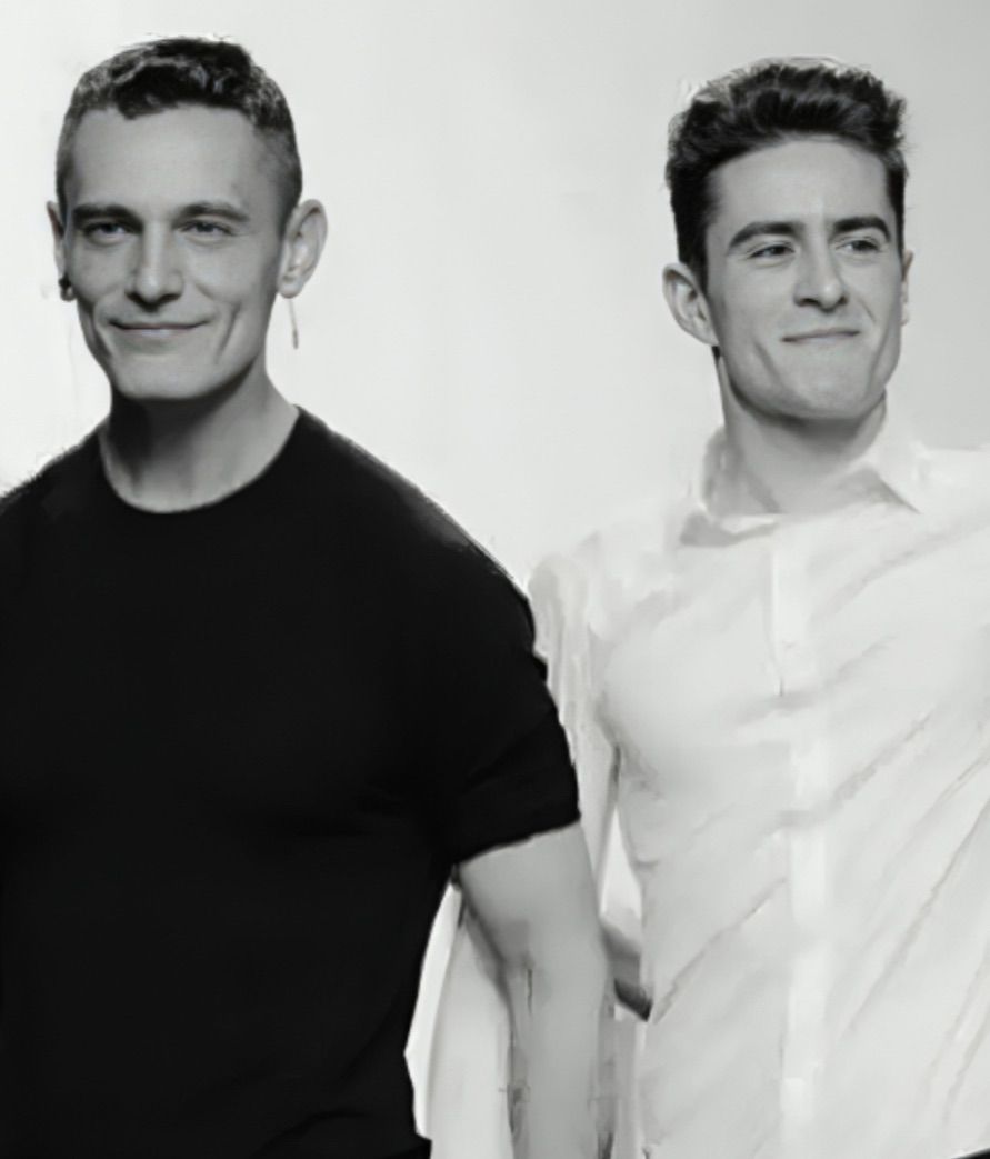 Pelayo Díaz y David Delfín, imagen de 2014