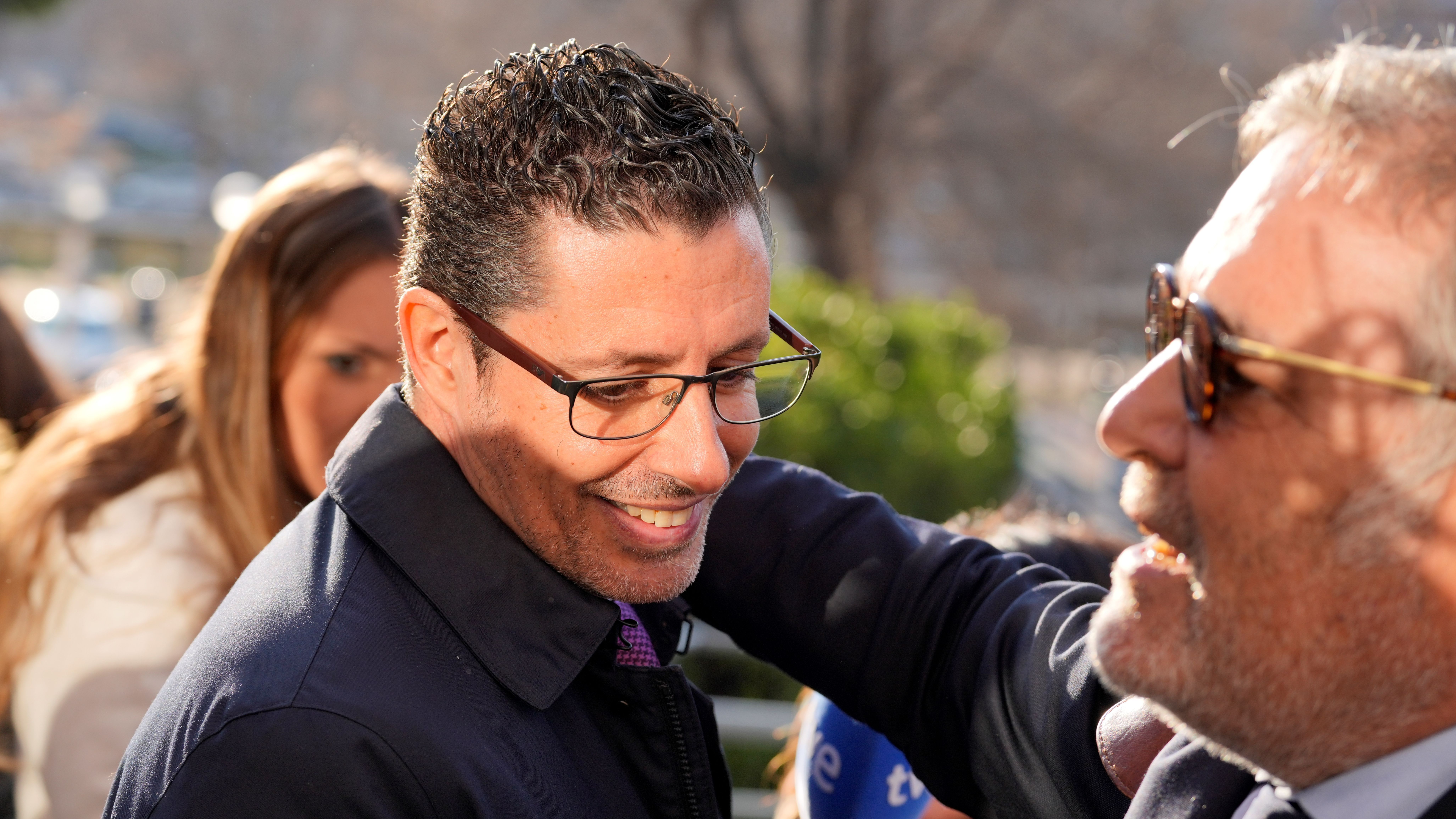 Alberto Luceño llegando a la Audiencia Provincial de Madrid por el 'caso de las mascarillas' el 11 de febrero de 2025