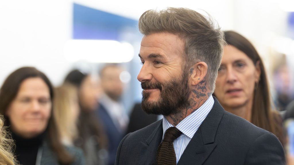 El exfutbolista David Beckham en el World Economic Forum de Davos