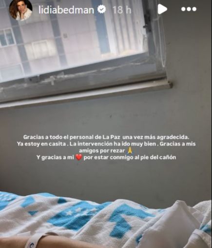 El mensaje de Lidia Bedman.