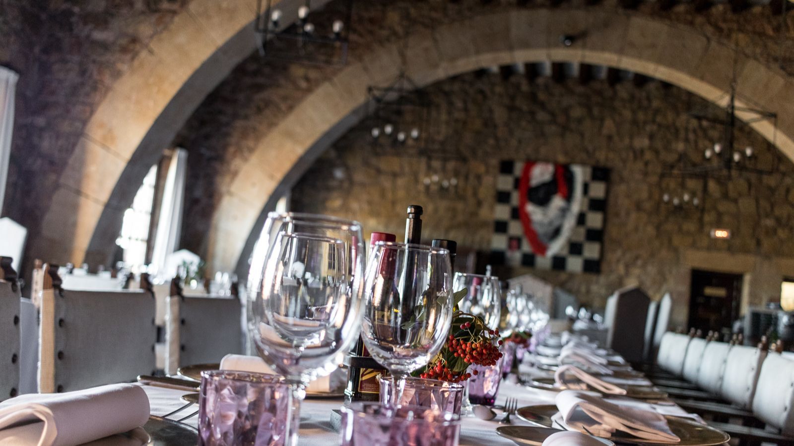El salón comedor del Parador de Sigüenza