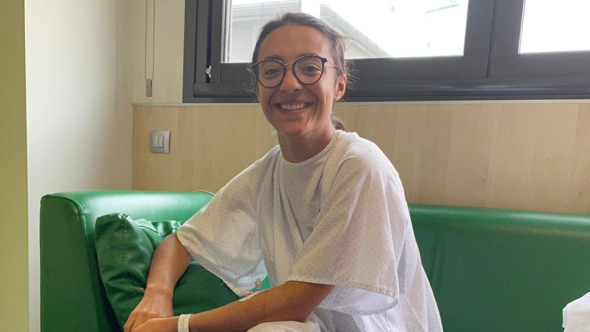 Marta, en uno de sus ingresos hospitalarios
