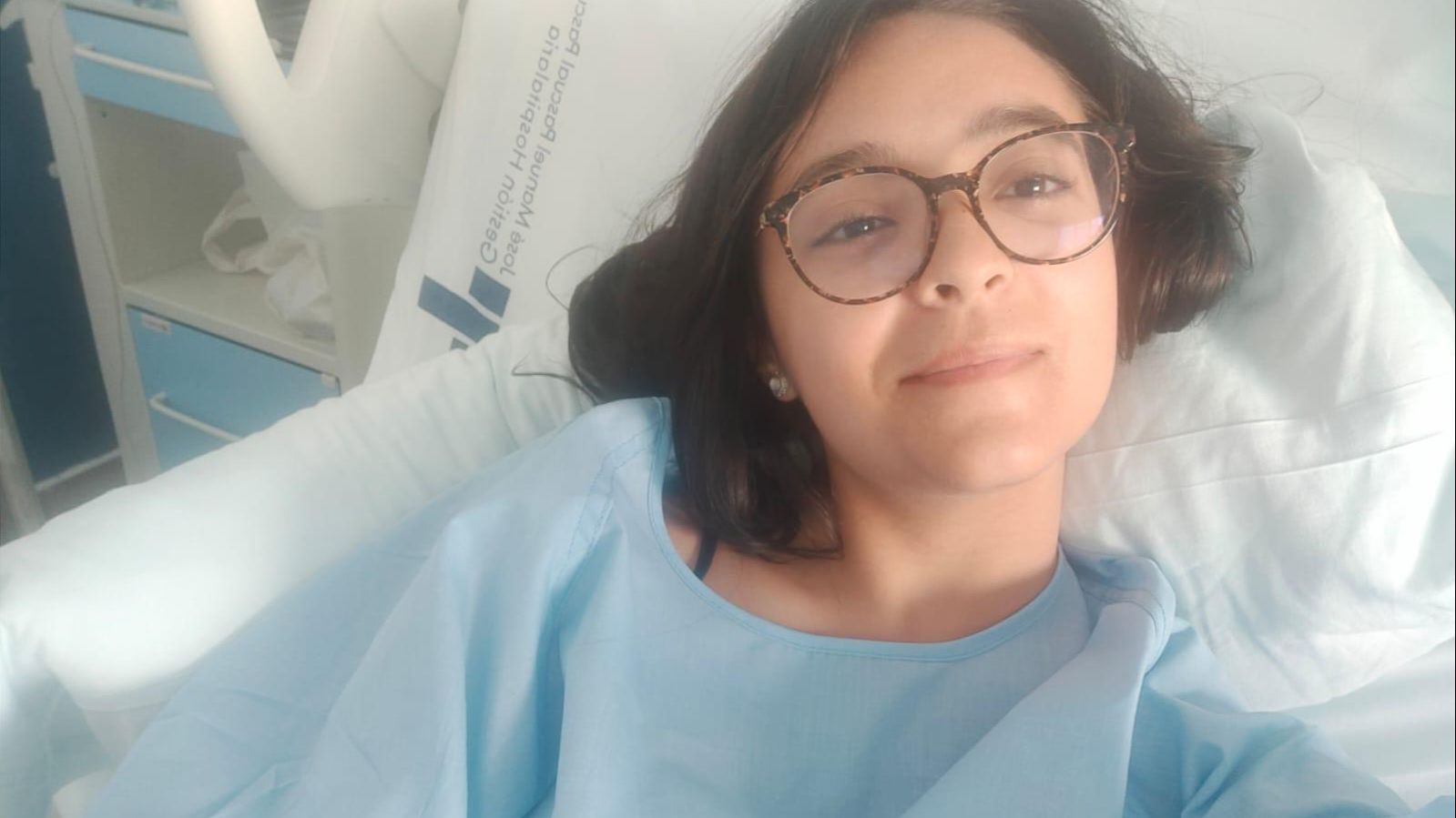 Marta Hermosilla, durante uno de sus ingresos hospitalarios