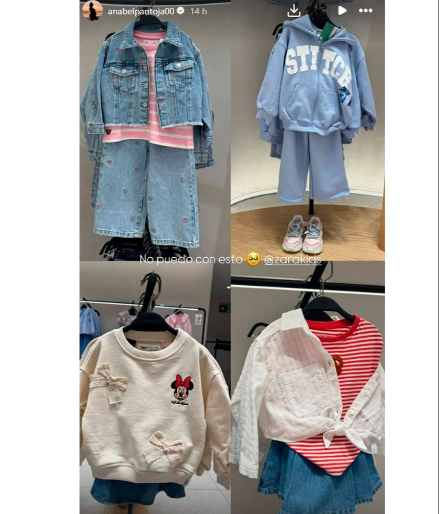 Anabel Pantoja enseña las compras que ha hecho para su hija Alma