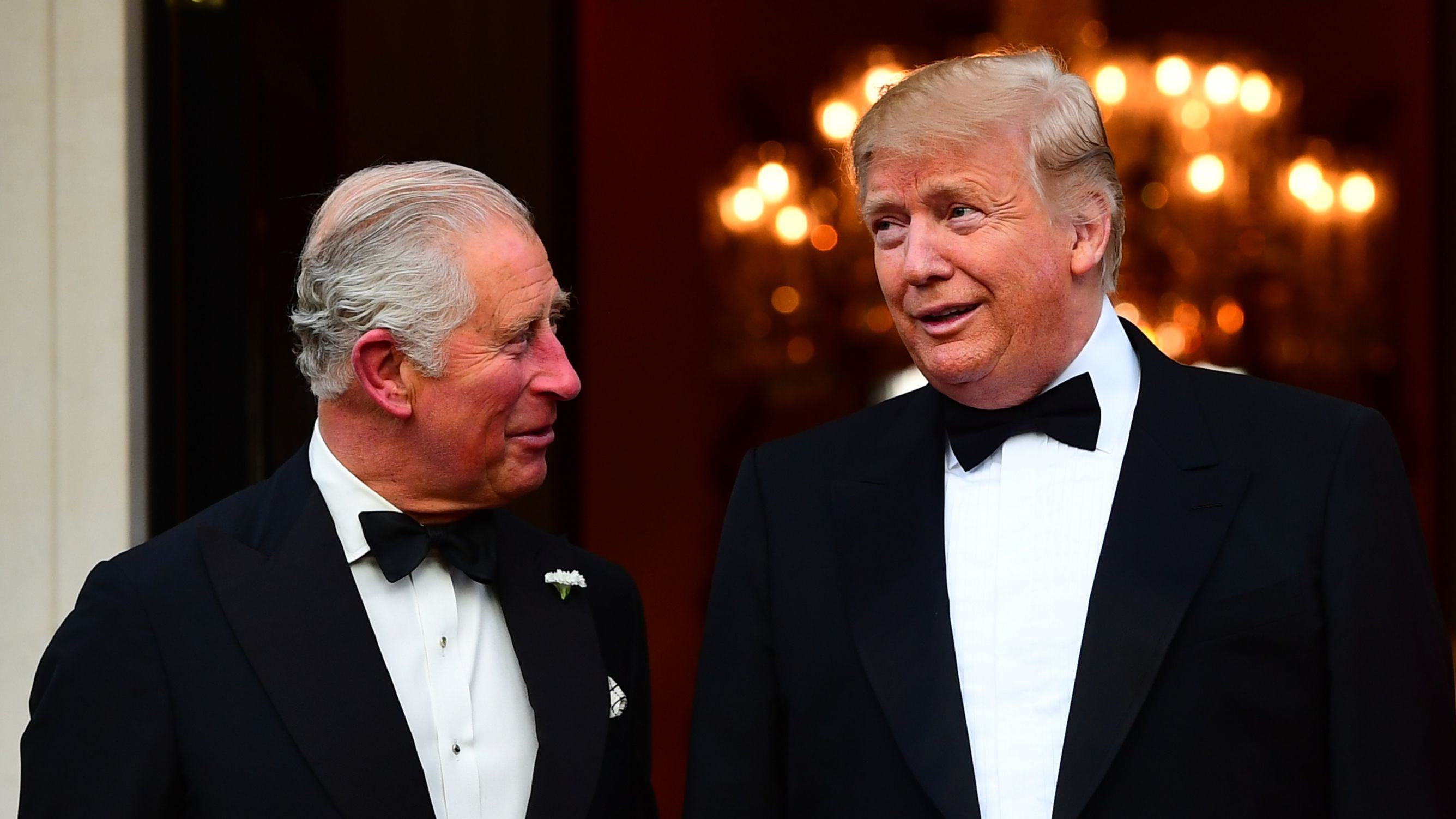 Carlos III y Donald Trump