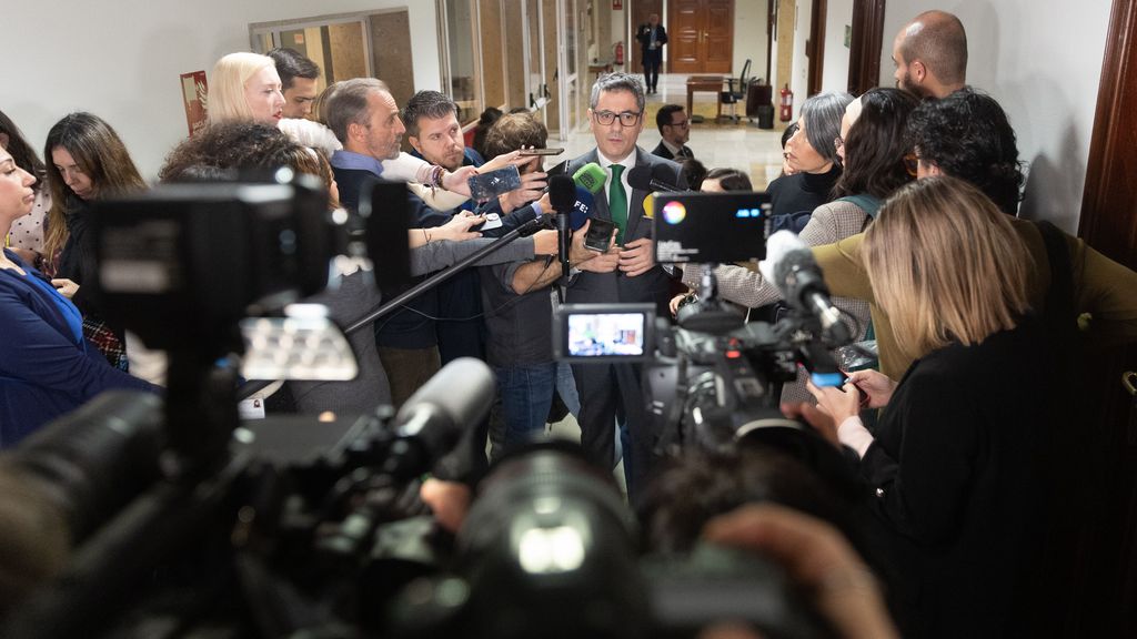 El ministro de la Presidencia, Justicia y Relaciones con las Cortes, Felix Bolaños, en el Congreso de los Diputados