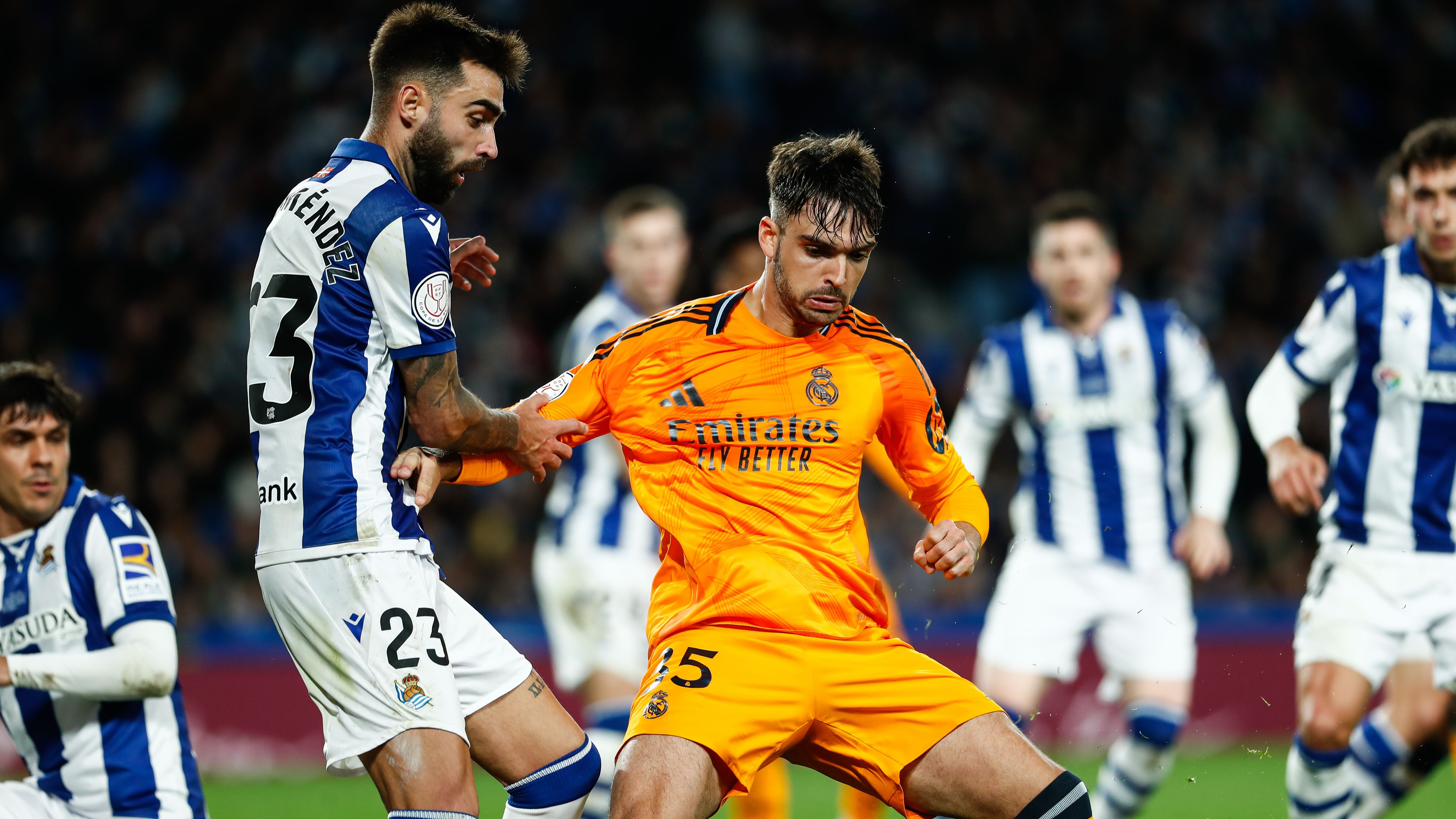 El Real Sociedad - Real Madrid de Copa del Rey, protagonizado por cánticos ofensivos de "Asencio, muérete"