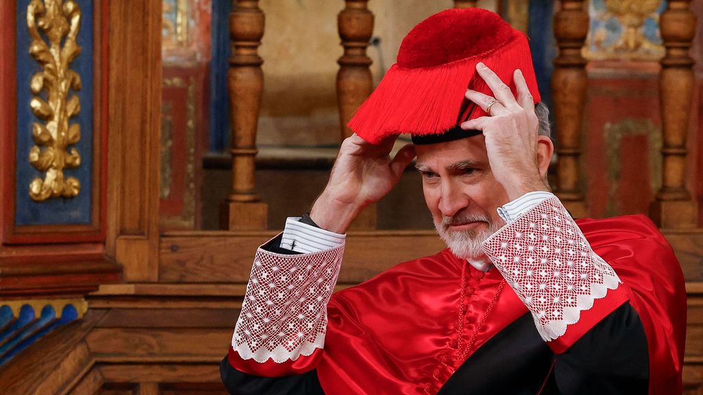 El rey Felipe VI, investido doctor honoris causa por la Universidad de Alcalá de Henares