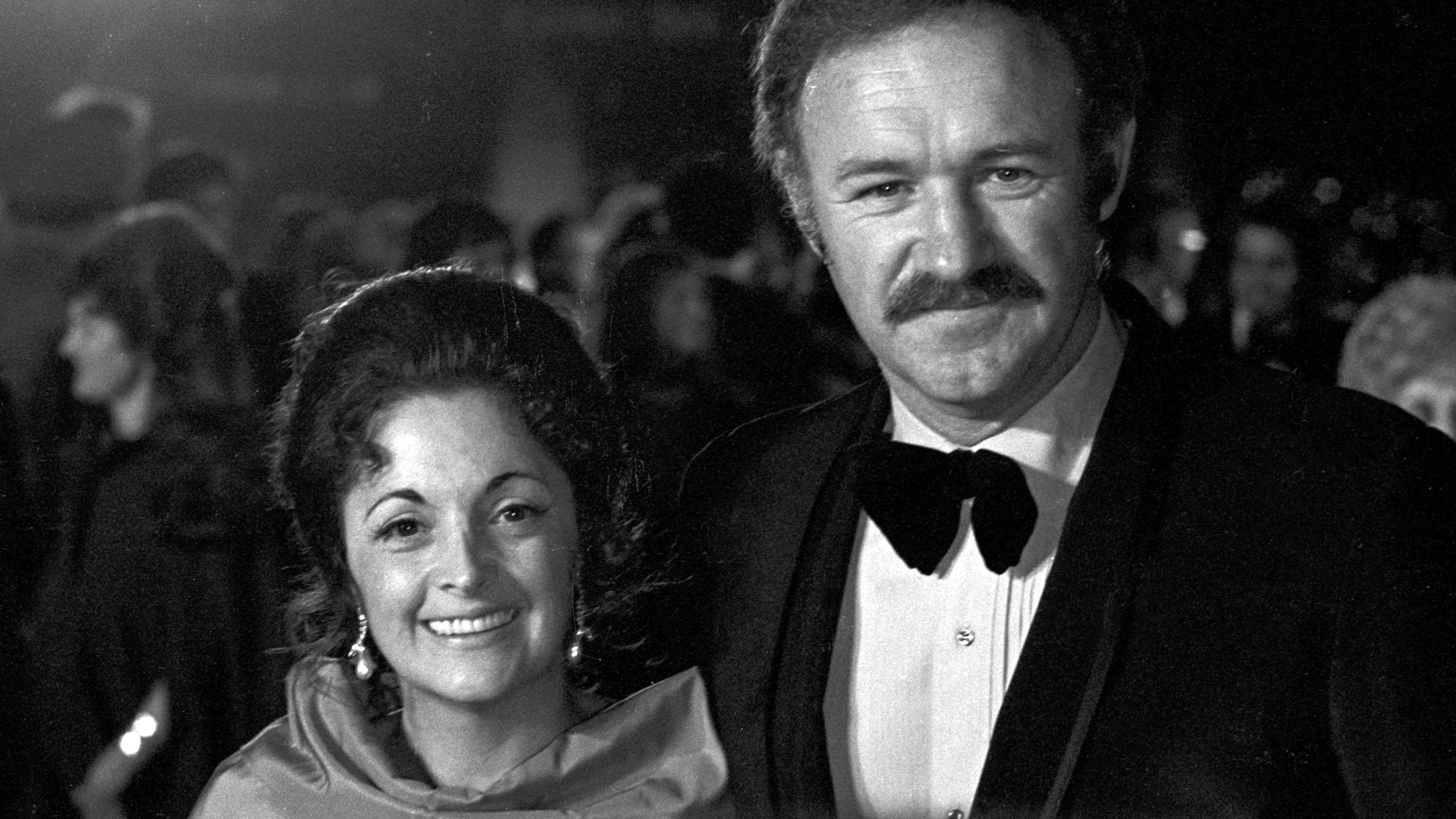 Gene Hackman con Faye Maltese en los 70
