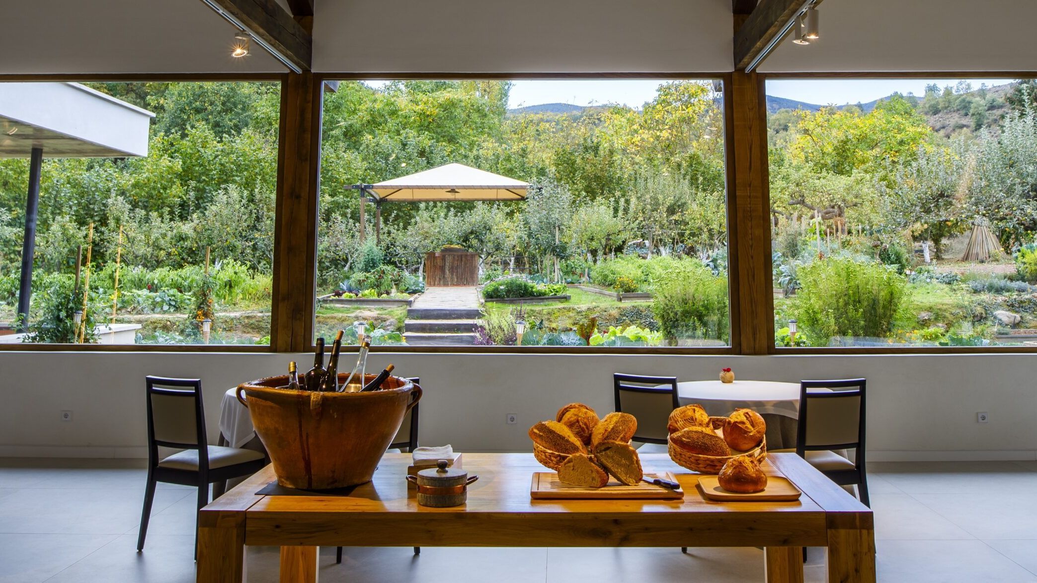 La espectacular huerta de Venta Moncalvillo