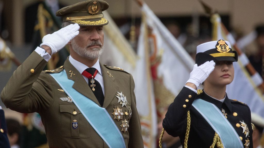 La princesa Leonor y el rey Felipe