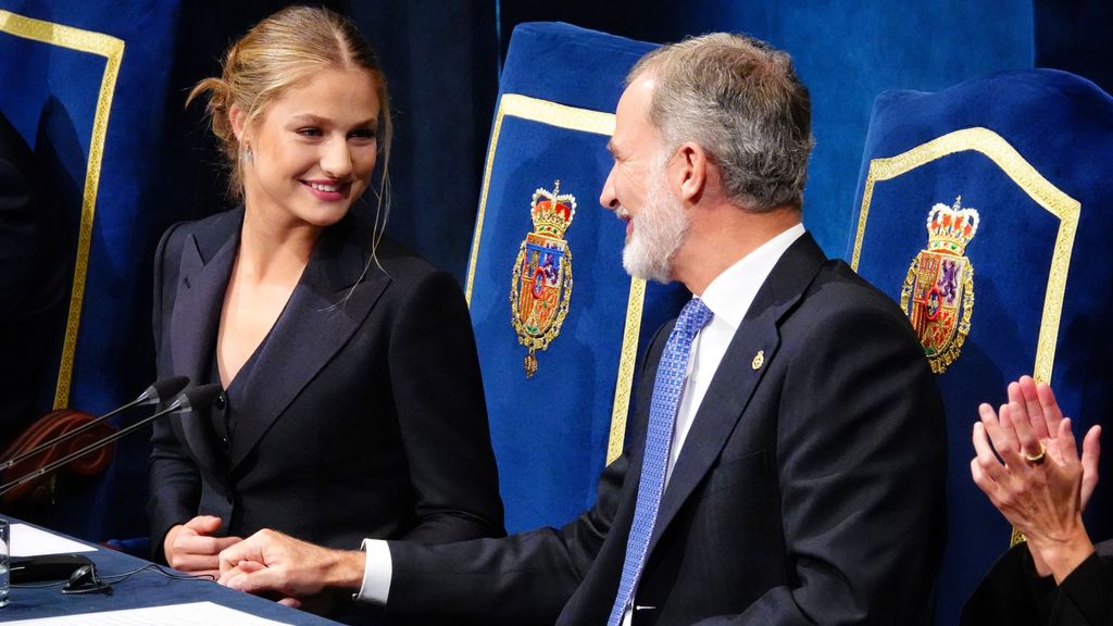 La princesa Leonor y el rey Felipe