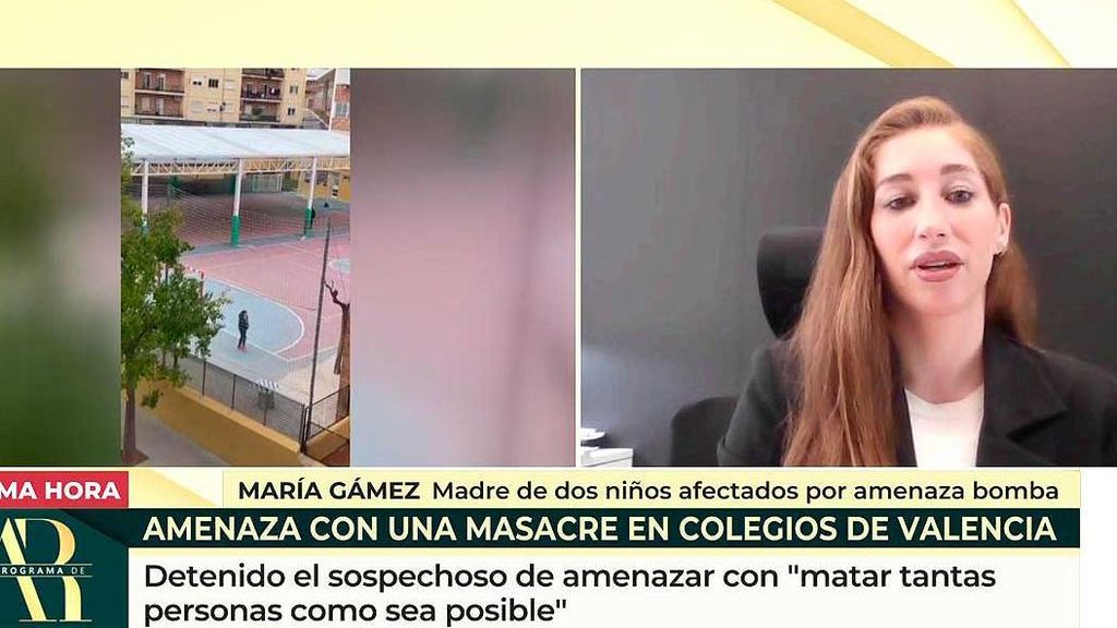 El correo electrónico de la amenaza de bomba en colegios de Valencia