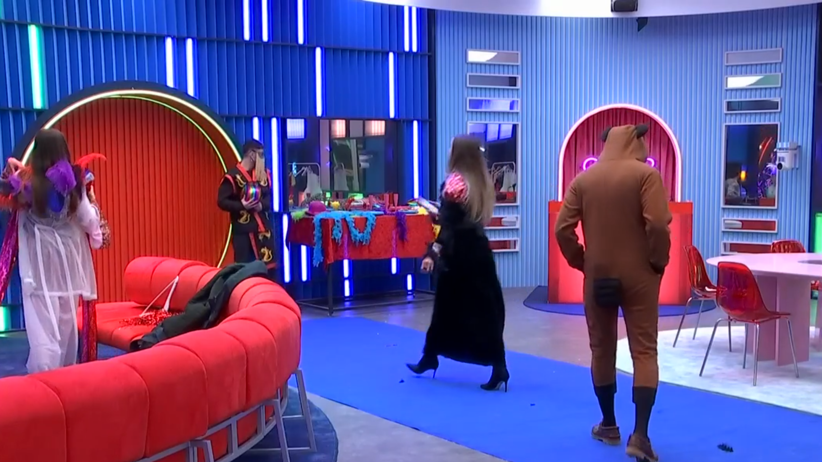 Los concursantes disfrazados